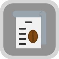 Coffee Menu Vector Icon Design