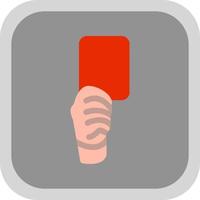 Red Card Vector Icon Design