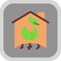 Green House Vector Icon Design