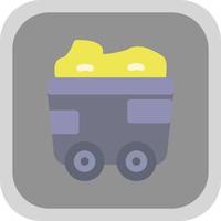 Mining Cart Vector Icon Design