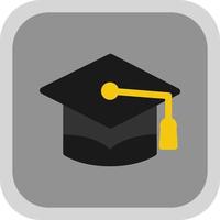 Graduate Cap Vector Icon Design