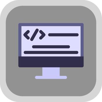 diseño de icono de vector de programación