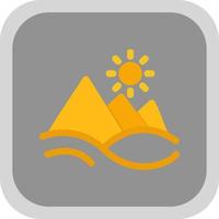 Pyramid Landscape Vector Icon Design