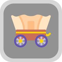 Desert Carriage Vector Icon Design