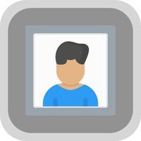 Passport Photo Vector Icon Design