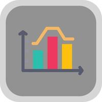 Stacked Graph Vector Icon Design