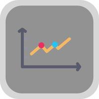 Trend Chart Vector Icon Design