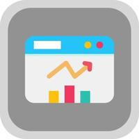 Website Statistics Vector Icon Design