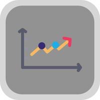 Upward Trend in Graph Vector Icon Design