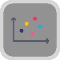 Scatter Graph Vector Icon Design