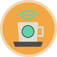 café wifi vector icono diseño