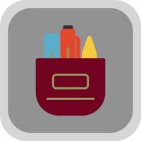 Pencil Case Vector Icon Design