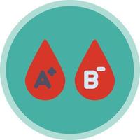 Blood Types Vector Icon Design