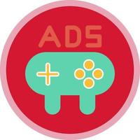 Game Ads Vector Icon Design