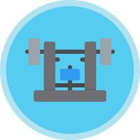 Bench Press Vector Icon Design