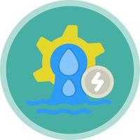 Hydro Power Vector Icon Design