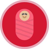 Newborn Baby Vector Icon Design