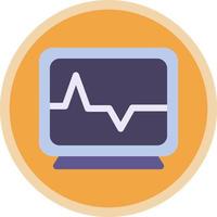 Heart Monitoring Vector Icon Design