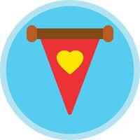 Pennant Vector Icon Design