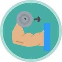 Weightlifter Vector Icon Design