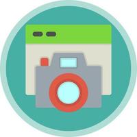 Camera Website Vector Icon Design