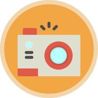 Compact Camera Vector Icon Design