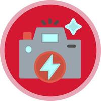 Flash Camera Vector Icon Design