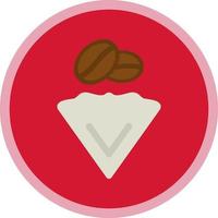 Coffee Filter Vector Icon Design