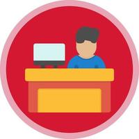 Bar Cashier Vector Icon Design