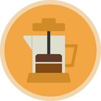 Coffee Press Vector Icon Design