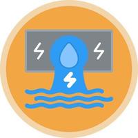 Hydroelectricity Vector Icon Design