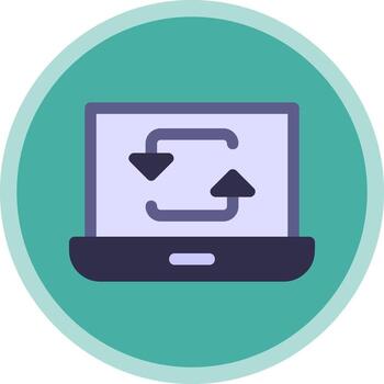 diseño de icono de vector de sincronización de datos