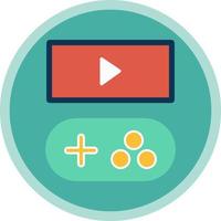 Game Streaming Vector Icon Design