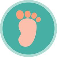 Footprint Vector Icon Design