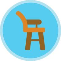 High Chair Vector Icon Design