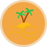 Pine Trees Landscape Vector Icon Design