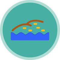 Shore Landscape Vector Icon Design