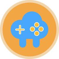 Cloud Game Vector Icon Design