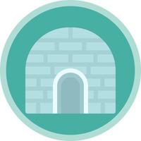 Igloo Landscape Vector Icon Design