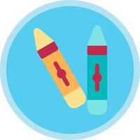 diseño de icono de vector de crayones