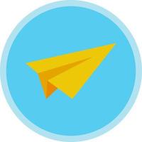 Paper Plane Vector Icon Design