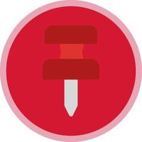 Push Pin Vector Icon Design