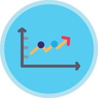 Upward Trend in Graph Vector Icon Design