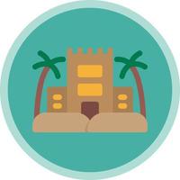 Desert Palace Vector Icon Design