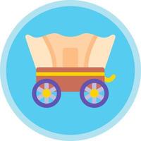 Desert Carriage Vector Icon Design