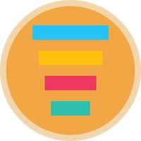 Funnel Chart Vector Icon Design