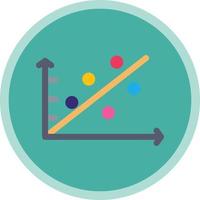 Scatter Plot Vector Icon Design