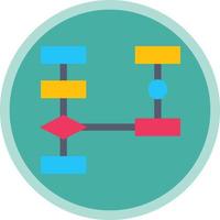 Flowchart Vector Icon Design