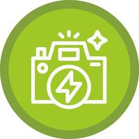 Flash Camera Vector Icon Design