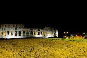 Rome Colosseum night view photo